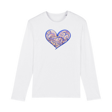 Load image into Gallery viewer, Joyful Heart Organic Cotton Long-Sleeve - S / White - PLANET JOY