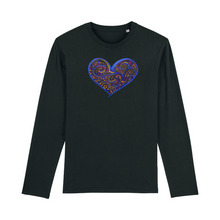 Load image into Gallery viewer, Joyful Heart Organic Cotton Long-Sleeve - S / Black - PLANET JOY