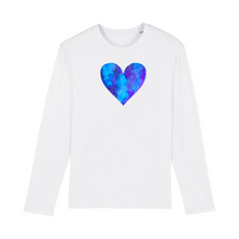 Load image into Gallery viewer, Violets are Blue Organic Cotton Long-Sleeve - S / White - PLANET JOY
