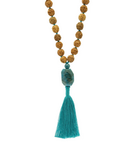 Load image into Gallery viewer, Apatite Guru Bead Practice Mala - PLANET JOY