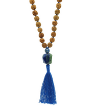 Load image into Gallery viewer, Azurite Guru Bead Practice Mala - PLANET JOY