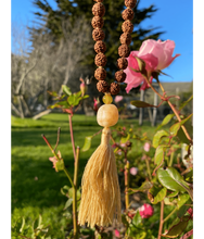Load image into Gallery viewer, Honey Opal Guru Bead Practice Mala - PLANET JOY