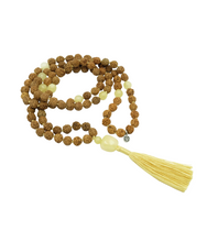 Load image into Gallery viewer, Honey Opal Guru Bead Practice Mala - PLANET JOY
