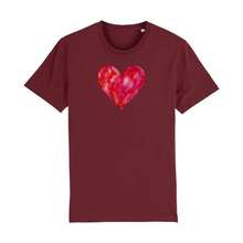 Load image into Gallery viewer, Strawberry Kisses Organic Cotton T-Shirt - XS / Maroon - PLANET JOY