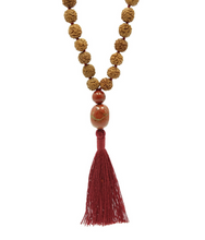 Load image into Gallery viewer, Red Jasper Guru Bead Practice Mala - PLANET JOY