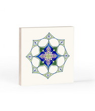 Load image into Gallery viewer, Star Flower Mandala Birch Wood Print - 6x6 - PLANET JOY