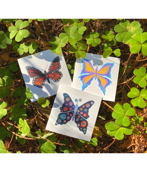 Butterfly Greeting Cards — Set of 9 - PLANET JOY