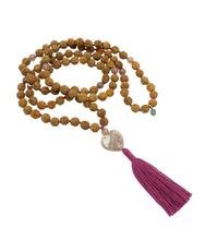 Load image into Gallery viewer, Strawberry Quartz Guru Bead Practice Mala - PLANET JOY