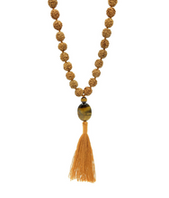 Load image into Gallery viewer, Tiger's Eye Guru Bead Practice Mala - PLANET JOY