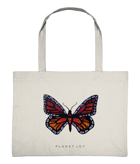 Fire Monarch Shopping Bag - Natural - PLANET JOY
