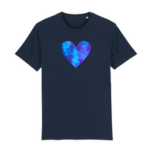Load image into Gallery viewer, Violets are Blue Organic Cotton T-Shirt - XS / Navy - PLANET JOY