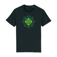 Load image into Gallery viewer, Rebirth Mandala Organic Cotton T-Shirt - XS / Black - PLANET JOY
