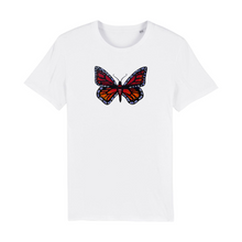 Load image into Gallery viewer, Fire Monarch Organic Cotton T-Shirt - XS / White - PLANET JOY