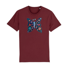 Load image into Gallery viewer, Cosmic Remembrance Organic Cotton T-Shirt - XS / Maroon - PLANET JOY