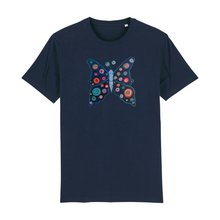 Load image into Gallery viewer, Cosmic Remembrance Organic Cotton T-Shirt - XS / Navy - PLANET JOY