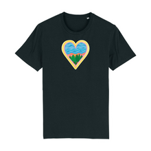 Load image into Gallery viewer, Water Blessings Organic Cotton T-Shirt - XS / Black - PLANET JOY