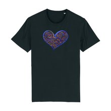 Load image into Gallery viewer, Joyful Heart Organic Cotton T-Shirt - XS / Black - PLANET JOY