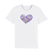 Load image into Gallery viewer, Joyful Heart Organic Cotton T-Shirt - XS / White - PLANET JOY