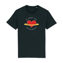 Load image into Gallery viewer, Planet Joy Organic Cotton T-Shirt - XS / Black - PLANET JOY