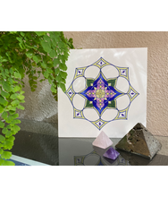 Load image into Gallery viewer, Star Flower Mandala Birch Wood Print - PLANET JOY