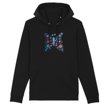 Load image into Gallery viewer, Cosmic Remembrance Organic Cotton Hoodie - S / Black - PLANET JOY