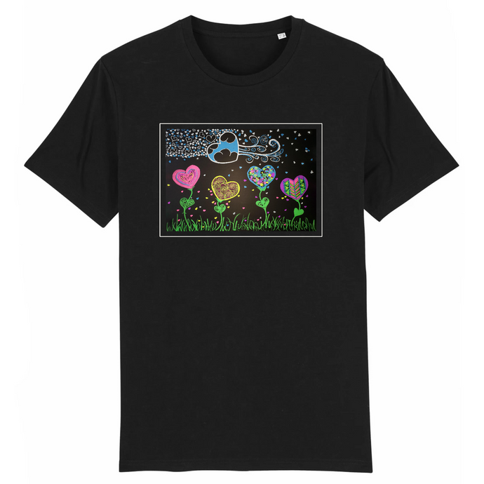 Seeds of Change Organic Cotton T-Shirt - XS / Black - PLANET JOY