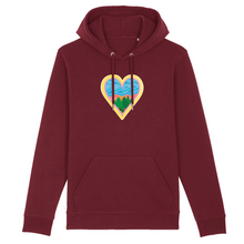 Load image into Gallery viewer, Water Blessings Organic Cotton Hoodie - S / Maroon - PLANET JOY