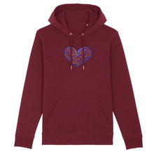 Load image into Gallery viewer, Joyful Heart Organic Cotton Hoodie - S / Maroon - PLANET JOY