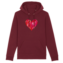 Load image into Gallery viewer, Strawberry Kisses Organic Cotton Hoodie - S / Maroon - PLANET JOY