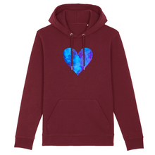 Load image into Gallery viewer, Violets are Blue Organic Cotton Hoodie - S / Maroon - PLANET JOY