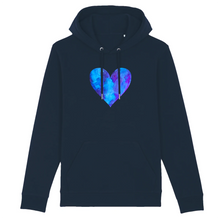 Load image into Gallery viewer, Violets are Blue Organic Cotton Hoodie - S / Navy - PLANET JOY
