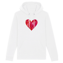 Load image into Gallery viewer, Strawberry Kisses Organic Cotton Hoodie - S / White - PLANET JOY