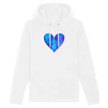Load image into Gallery viewer, Violets are Blue Organic Cotton Hoodie - S / White - PLANET JOY