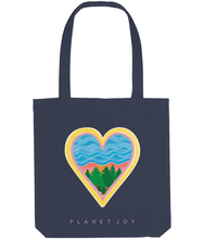 Load image into Gallery viewer, Water Blessings Tote Bag - Midnight Blue - PLANET JOY