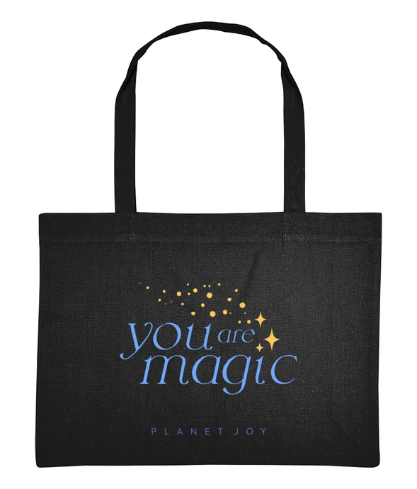 You Are Magic Shopping Bag - Black - PLANET JOY