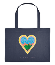 Load image into Gallery viewer, Water Blessings Shopping Bag - Midnight Blue - PLANET JOY