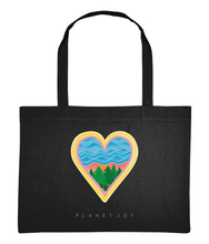 Load image into Gallery viewer, Water Blessings Shopping Bag - Black - PLANET JOY