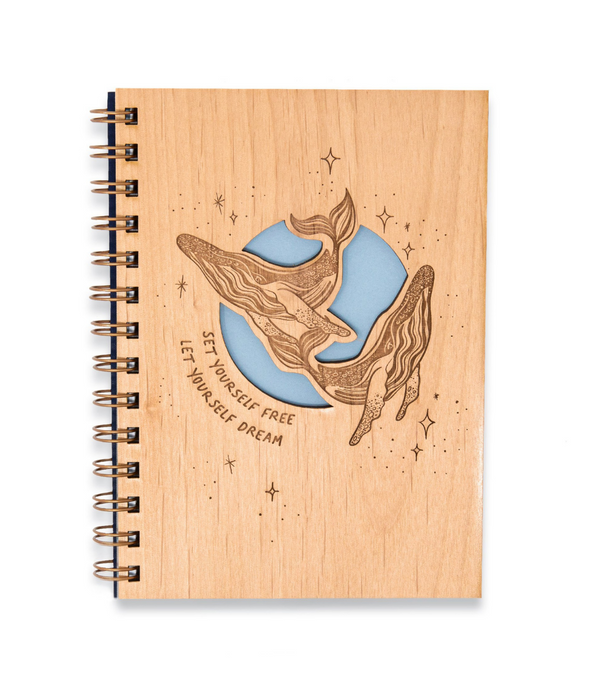 Set Yourself Free Wood Journal - PLANET JOY