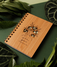 Load image into Gallery viewer, Plant Good Thoughts Wood Journal - PLANET JOY