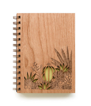 Load image into Gallery viewer, Desert Garden Wood Journal - PLANET JOY