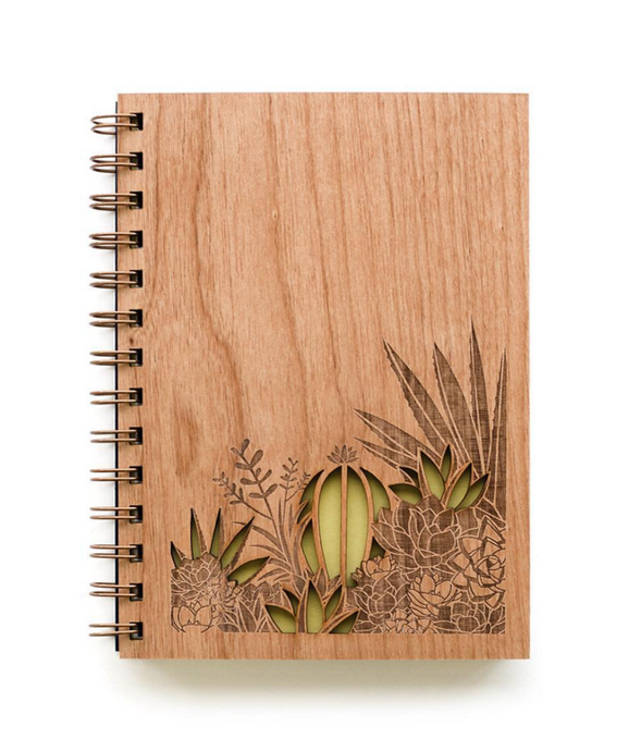 Desert Garden Wood Journal - PLANET JOY
