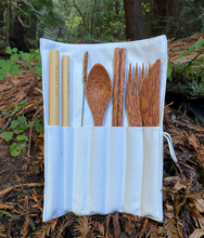 Load image into Gallery viewer, Reusable Coconut Wood Cutlery Kit - PLANET JOY
