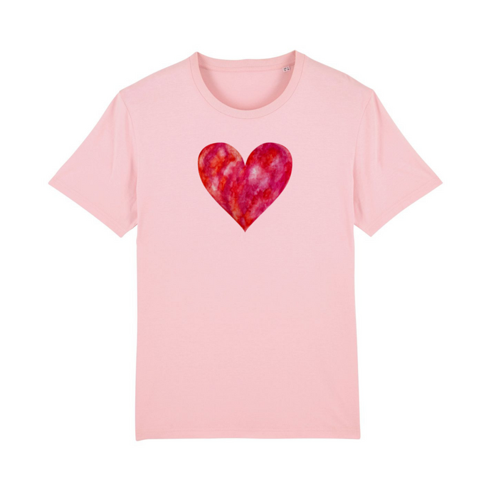 Strawberry Kisses Organic Cotton T-Shirt - XS / Pink - PLANET JOY