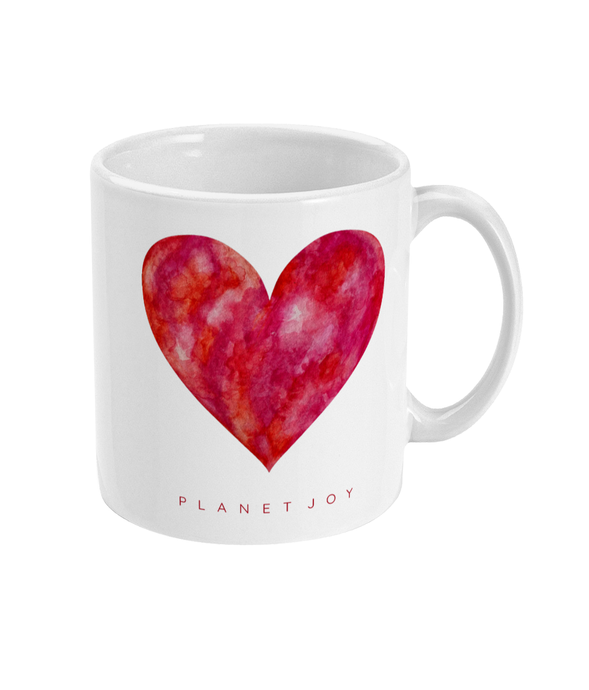Strawberry Kisses 11oz Mug - Ceramic / White - PLANET JOY