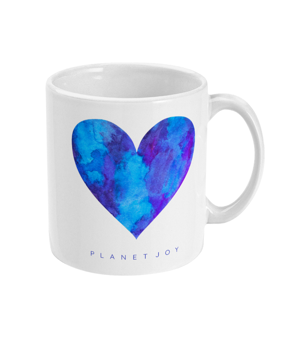 Violets are Blue 11oz Mug - Ceramic / White - PLANET JOY