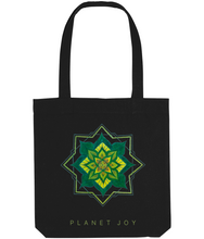 Load image into Gallery viewer, Rebirth Mandala Tote Bag - Black - PLANET JOY