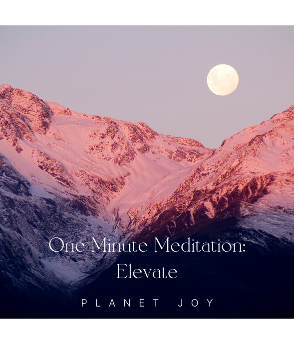 One Minute Meditation: Elevate - PLANET JOY