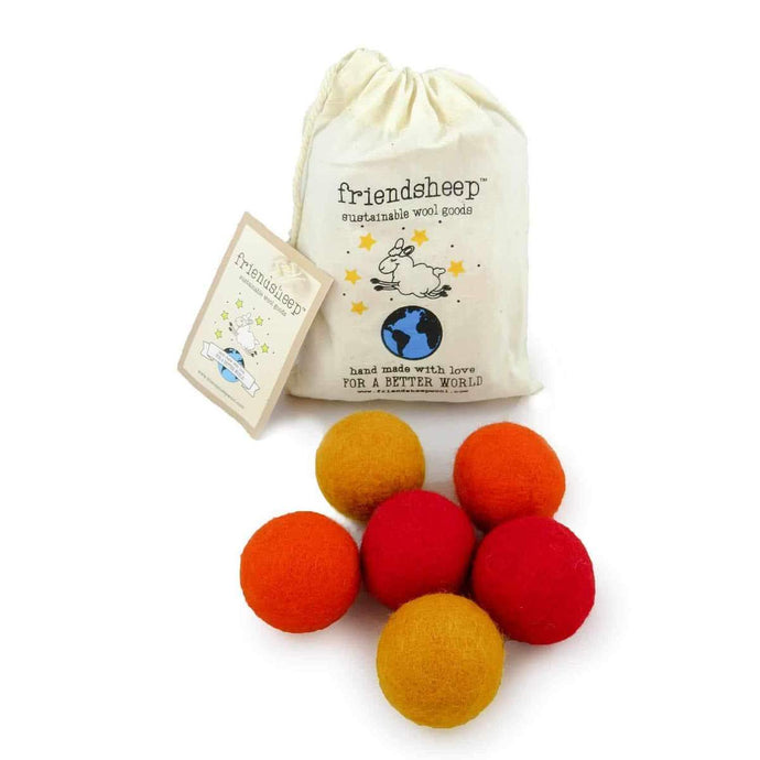Eco Toy Balls - set of 6 - Orange Crush - PLANET JOY