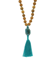 Load image into Gallery viewer, Apatite Guru Bead Practice Mala - PLANET JOY
