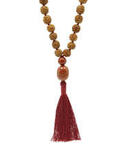 Load image into Gallery viewer, Red Jasper Guru Bead Practice Mala - PLANET JOY
